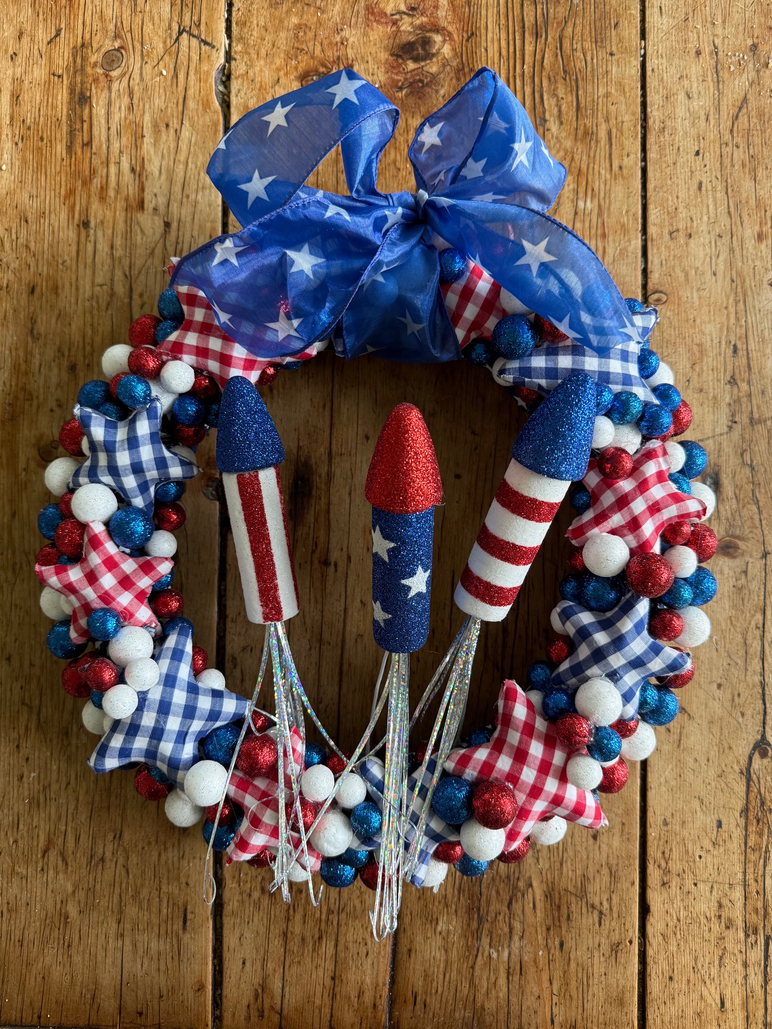 Patriotic Firecracker Wreath