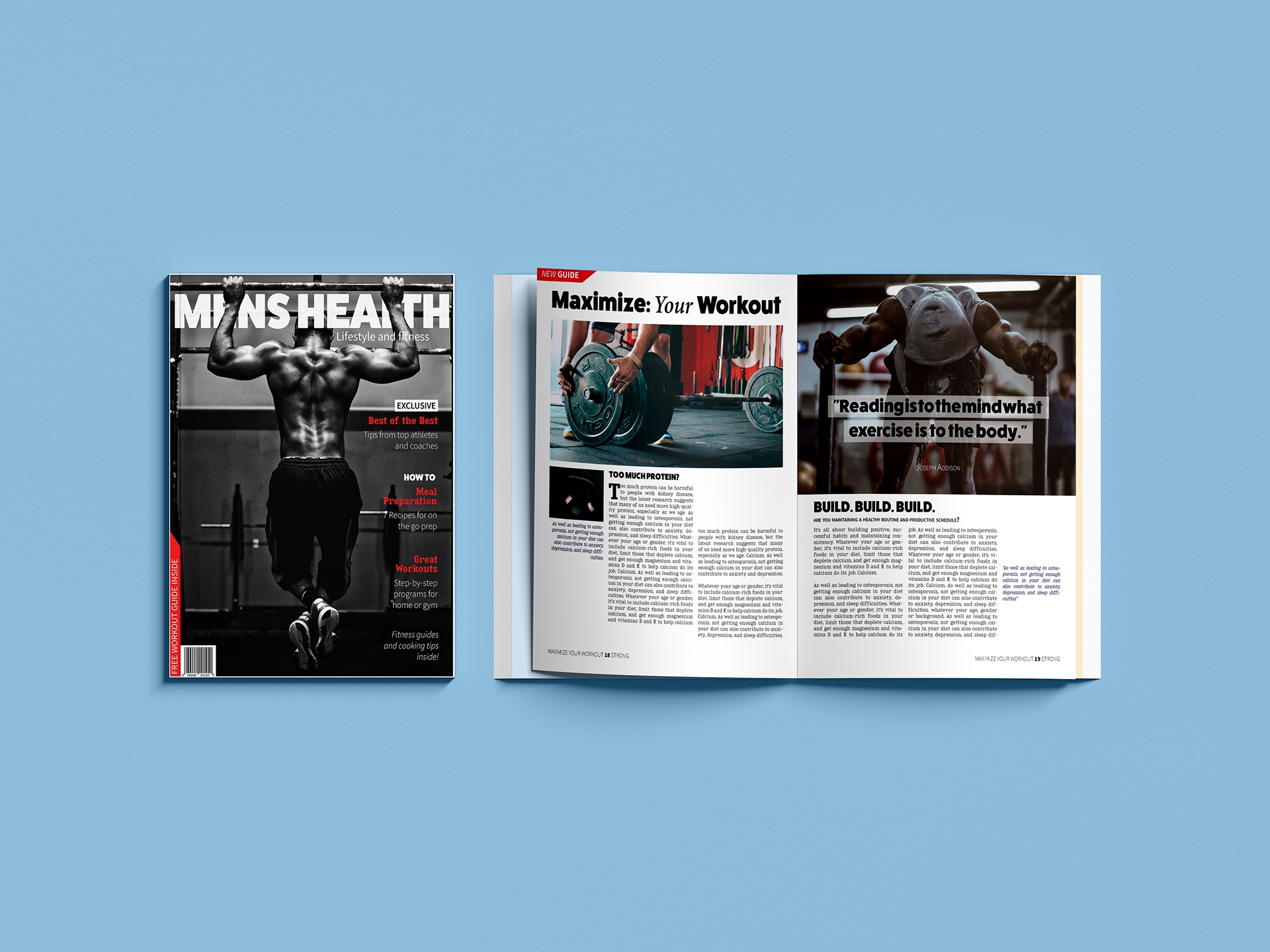 Mens Health Mockup