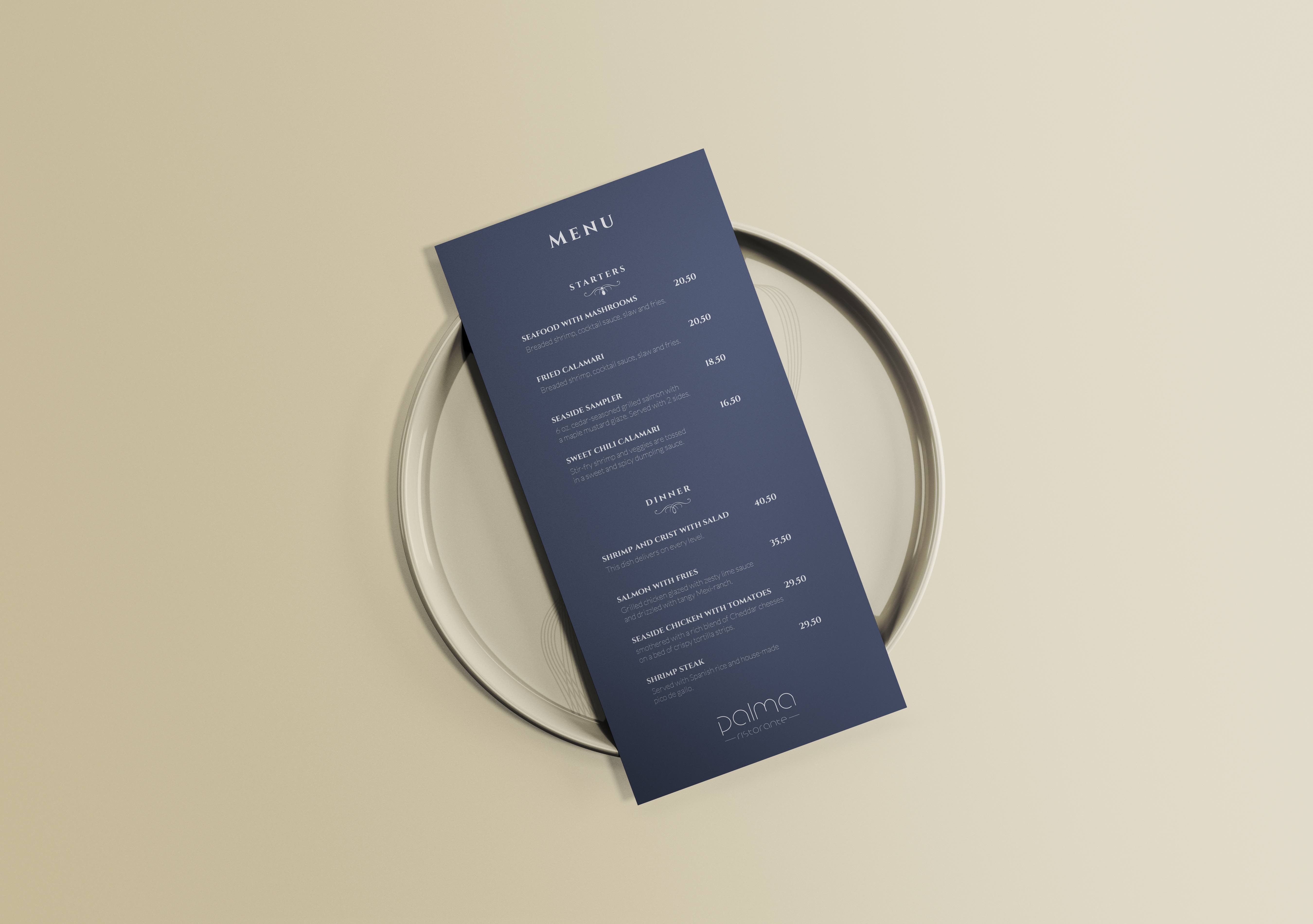 Palma Menu